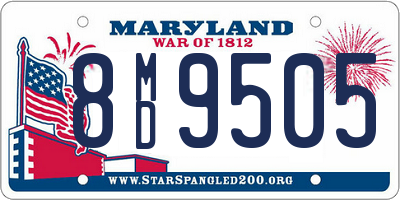 MD license plate 8MD9505