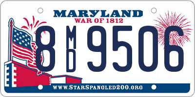 MD license plate 8MD9506