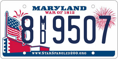 MD license plate 8MD9507