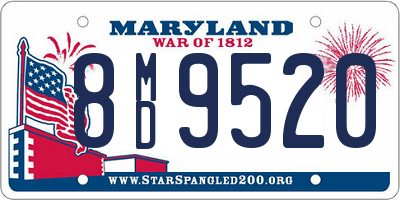 MD license plate 8MD9520