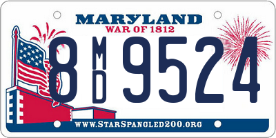 MD license plate 8MD9524