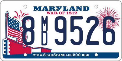 MD license plate 8MD9526