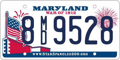 MD license plate 8MD9528