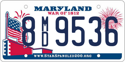 MD license plate 8MD9536