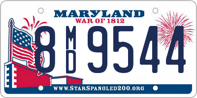 MD license plate 8MD9544