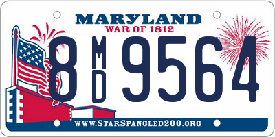 MD license plate 8MD9564
