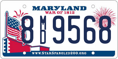 MD license plate 8MD9568