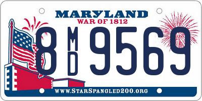 MD license plate 8MD9569