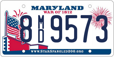 MD license plate 8MD9573