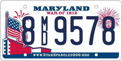 MD license plate 8MD9578