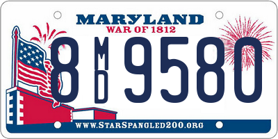 MD license plate 8MD9580