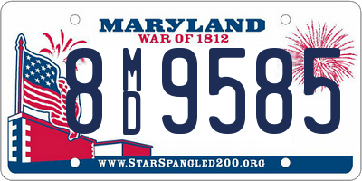 MD license plate 8MD9585