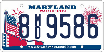 MD license plate 8MD9586