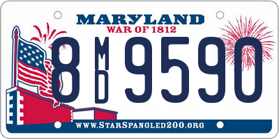 MD license plate 8MD9590