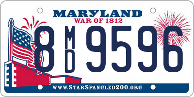 MD license plate 8MD9596