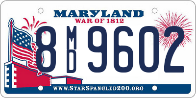 MD license plate 8MD9602