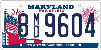MD license plate 8MD9604