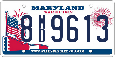 MD license plate 8MD9613