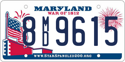 MD license plate 8MD9615