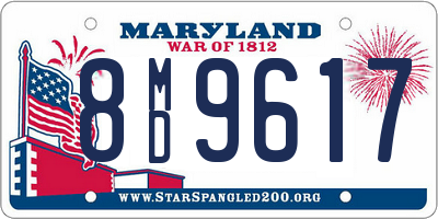 MD license plate 8MD9617