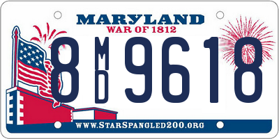 MD license plate 8MD9618