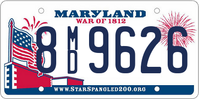 MD license plate 8MD9626