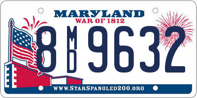 MD license plate 8MD9632