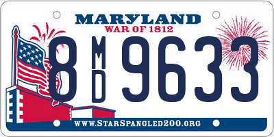 MD license plate 8MD9633