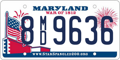 MD license plate 8MD9636