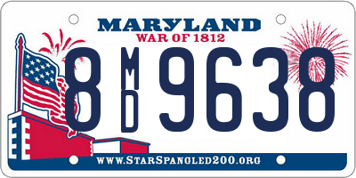 MD license plate 8MD9638