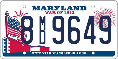 MD license plate 8MD9649