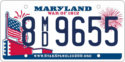 MD license plate 8MD9655