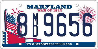 MD license plate 8MD9656