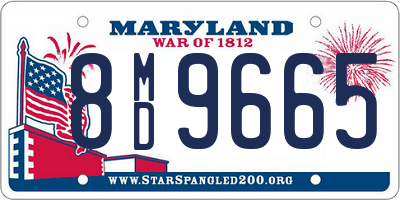 MD license plate 8MD9665