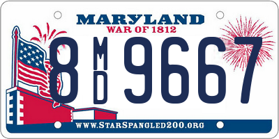 MD license plate 8MD9667