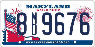 MD license plate 8MD9676