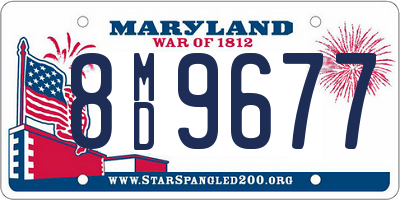 MD license plate 8MD9677