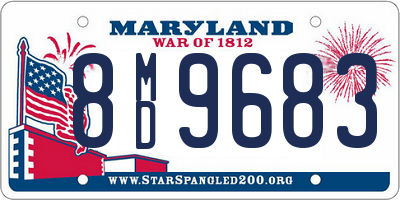 MD license plate 8MD9683