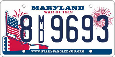 MD license plate 8MD9693