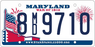 MD license plate 8MD9710