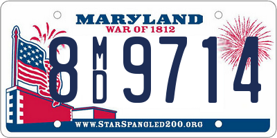 MD license plate 8MD9714