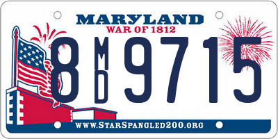 MD license plate 8MD9715