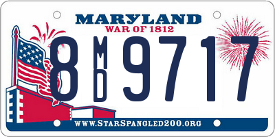 MD license plate 8MD9717