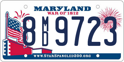 MD license plate 8MD9723