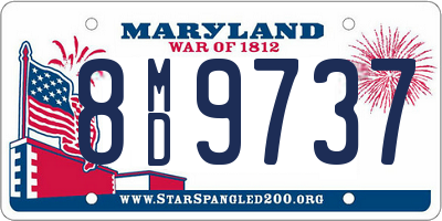 MD license plate 8MD9737