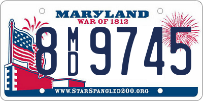MD license plate 8MD9745