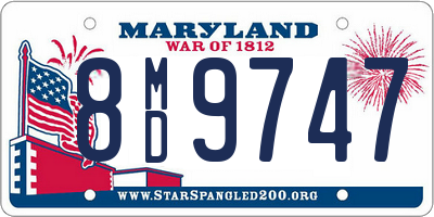 MD license plate 8MD9747