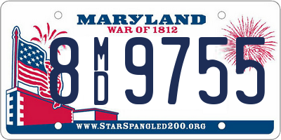 MD license plate 8MD9755