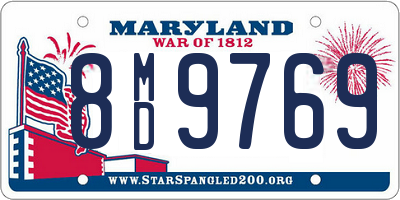 MD license plate 8MD9769