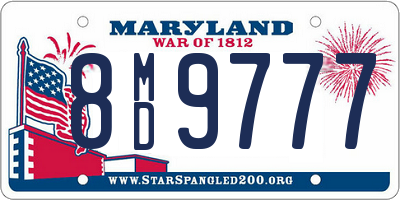 MD license plate 8MD9777